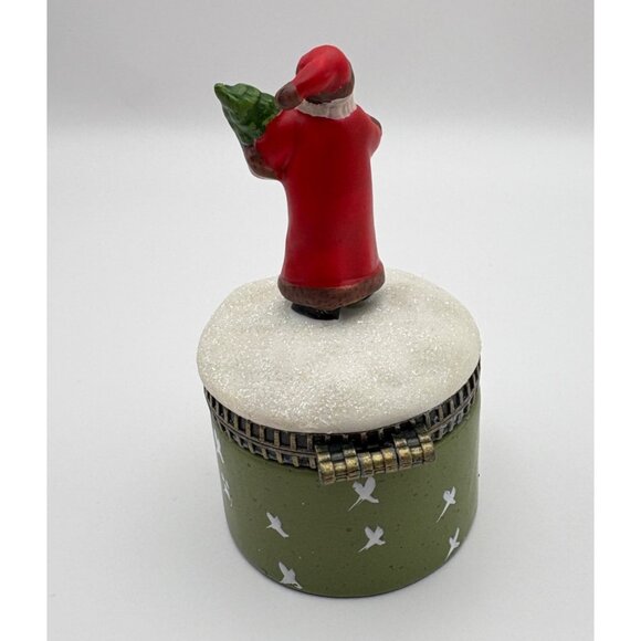 Vintage Hallmark Santa Claus Christmas Trinket Box See The Wonder Feel The Magic - Picture 4 of 10